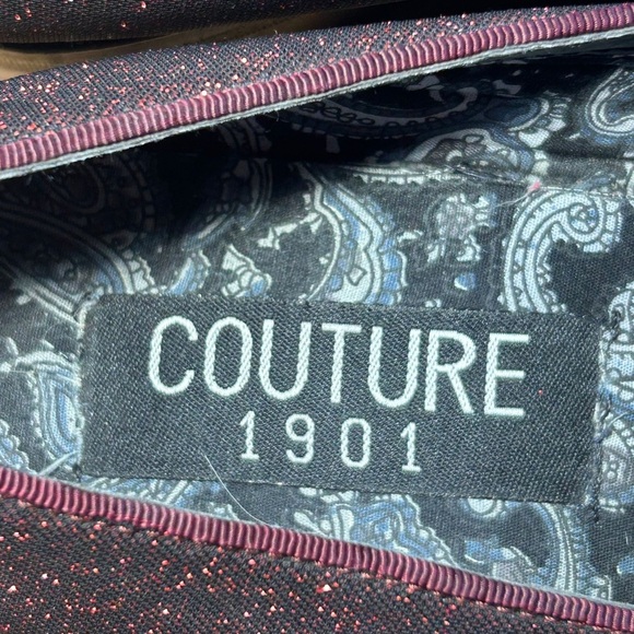 Couture 1910 Men's Red Sparkle Slip-On Fashion Shoes - Picture 6 of 11